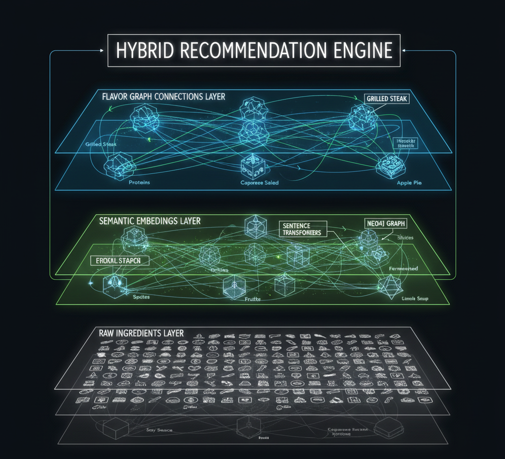 Culinary Compass Hybrid Architecture Layers